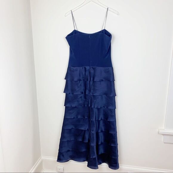 Roland Nivelais Blue Silk Ball Gown 12. 100% Silk. - Picture 4 of 8